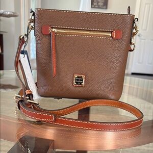 Dooney & Bourke Brown Leather Shoulder Bag